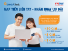 Nạp tiền điện thoại trên kênh DongA eBanking để nhận ngay tiền thưởng với tổng giá trị giải thưởng lên tới 100 triệu đồng