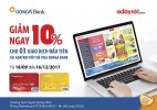 Giảm 10% cho chủ thẻ Visa DongA Bank khi thanh toán tại website Adayroi