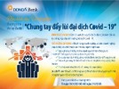 DongA Bank cho vay ưu đãi 500 tỷ đồng góp phần "Chung tay đẩy lùi đại dịch Covid-19"