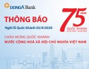 Thông báo nghỉ lễ Quốc khánh 02.9