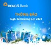 Thông báo nghỉ Tết Dương lịch 2021